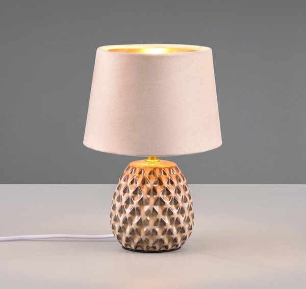 Béžová stolní lampa (výška 27 cm) Ariana – Reality