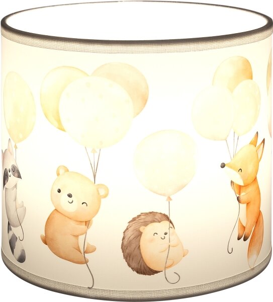Brilagi - Stínidlo univerzální BOBO E27 pr. 15 cm bílá/zvířátka