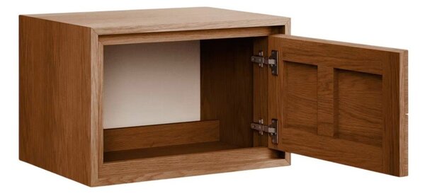 Hnědá závěsná skříňka pod umyvadlo z teakového dřeva 60x40 cm Kenta – Kave Home