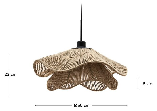Stínidlo v přírodní barvě ø 50 cm Pontos – Kave Home
