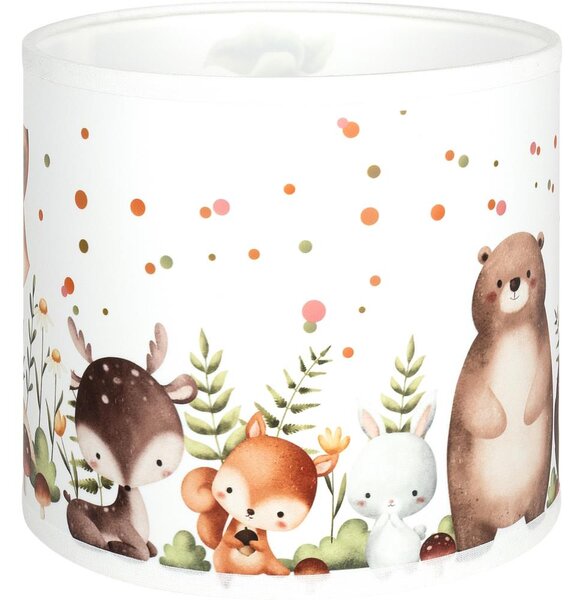 Brilagi - Stínidlo univerzální BOBO E27 pr. 15 cm bílá/zvířátka