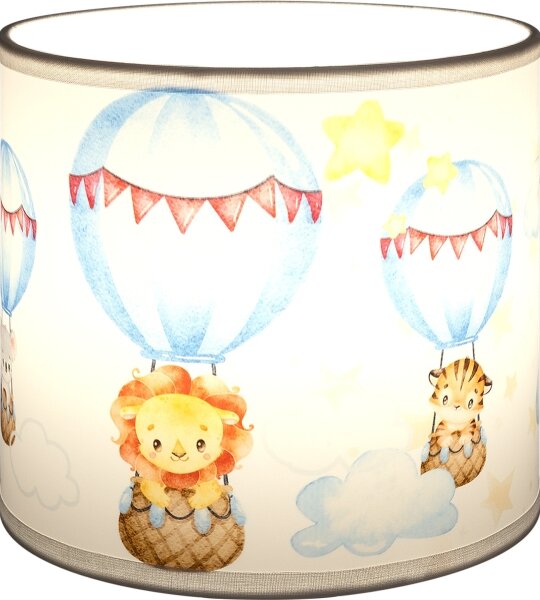 Brilagi - Stínidlo univerzální BOBO E27 pr. 15 cm bílá/zvířátka