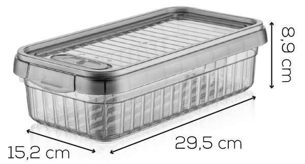 ASIR Sada úložných boxů 2 kusy BNM Antracit
