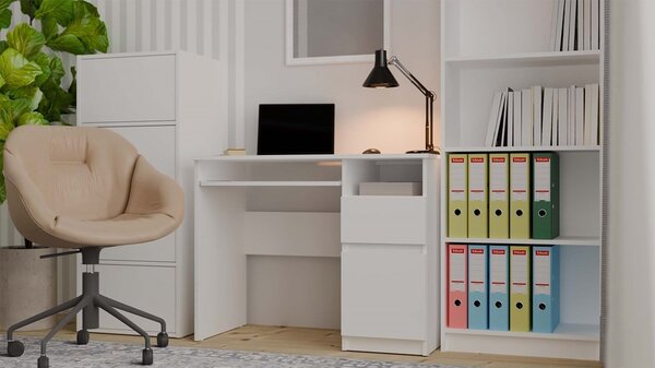TP Living Psací stůl Porto 98 cm pravý bílý