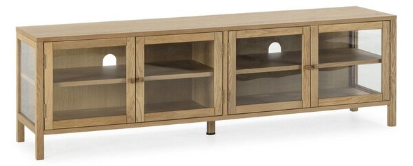 TV stolek v dekoru dubu v přírodní barvě 160x50x40 cm Ceci – MOME
