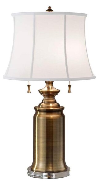 Feiss FE-STATEROOM-TL-BB - Stolní lampa STATEROOM 2xE27/60W/230V mosaz