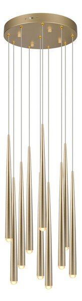 LED závěsné svítidlo ve zlaté barvě ø 30 cm Cala – Trio Select