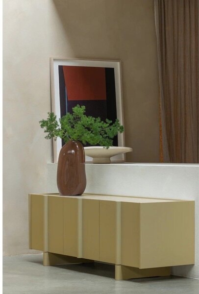 Zelený TV stolek z borovicového dřeva 152x53x46 cm Basu – WOOOD