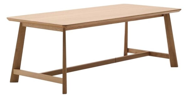 Jídelní stůl s deskou v dubovém dekoru 100x220 cm Idun – Kave Home