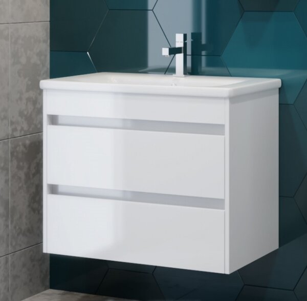 Lavedo Luton Otto II. 55 White koupelnová skříňka s umyvadlem