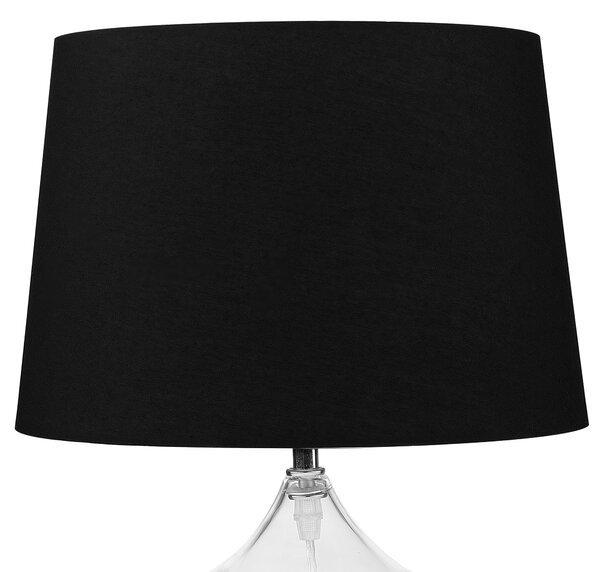 Stolní lampa OSUM Sklo Černá