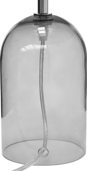 Stolní lampa DEVOLL Sklo Šedá