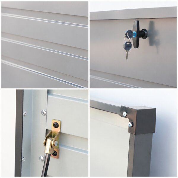 Furnigo Kovový úložný box 590 l - antracit