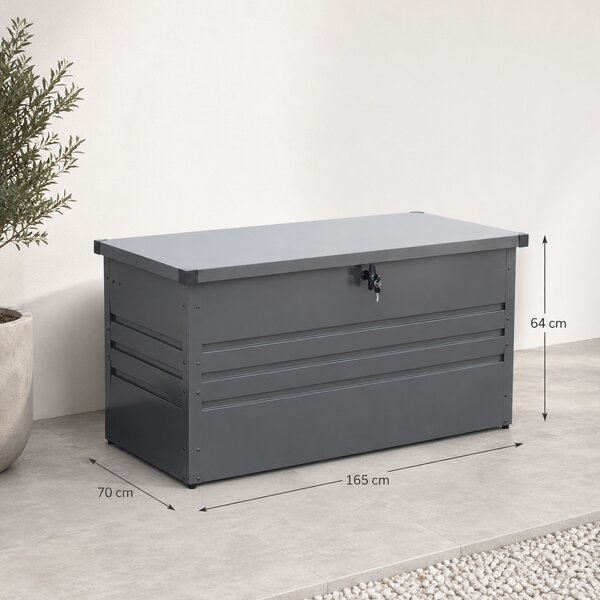 Furnigo Kovový úložný box 590 l - antracit