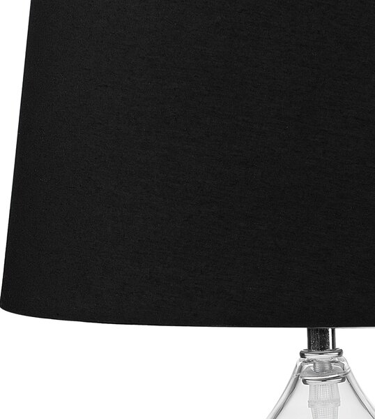 Stolní lampa OSUM Sklo Černá