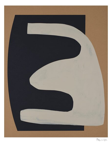 The Poster Club Autorský plakát Beige On Black by Berit Mogensen Lopez - 50 x 70 cm TPC111