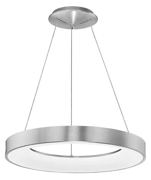LED lustr Rando Thin 60 3000K stříbrná – Šedá