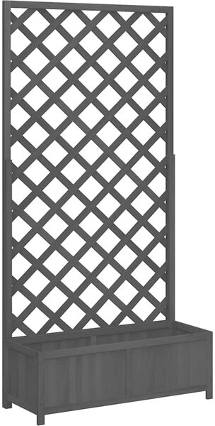 VidaXL Květináč s mřížkou 90 x 35 x 180 cm masivní jedlové dřevo [365481] Barva: Hnědá