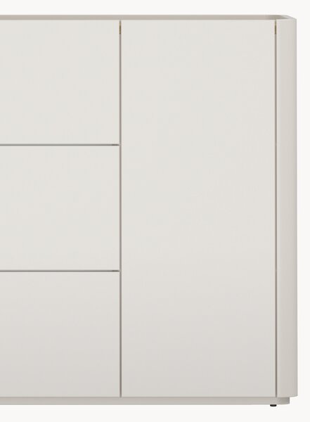 Komoda Elivo 150 cm se zásuvkami - kašmír / olejovaný dub