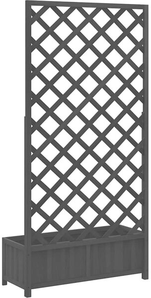 VidaXL Květináč s mřížkou 90 x 35 x 180 cm masivní jedlové dřevo [365481] Barva: Hnědá