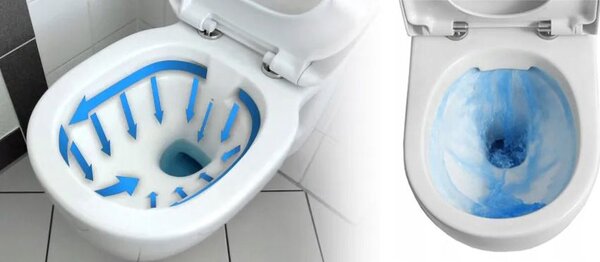 WC mísa bez splachovacího okruhu Rea Lars