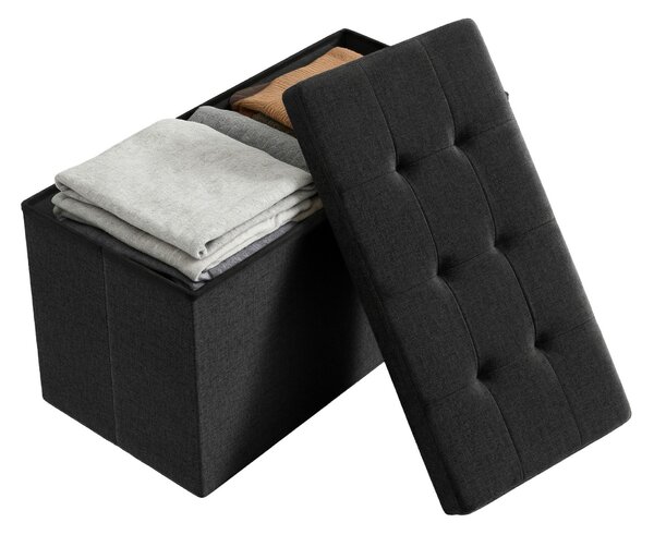 SEDACÍ BOX, textil, kompozitní dřevo, 76/38/38 cm Boxxx - Taburety, Online Only