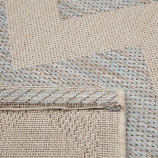 Koberec Modern Chevron beige/ice blue 160x230 cm