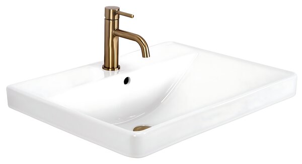Rea Alisha, zápustné keramické umyvadlo 610x480x195 mm, bílá lesklá, REA-U8424