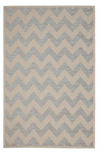 Koberec Modern Chevron beige/ice blue 160x230 cm