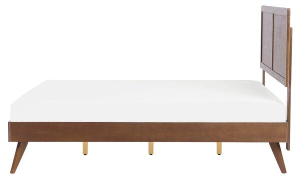 Postel ISTRES 160 x 200 cm Tmavý jasan