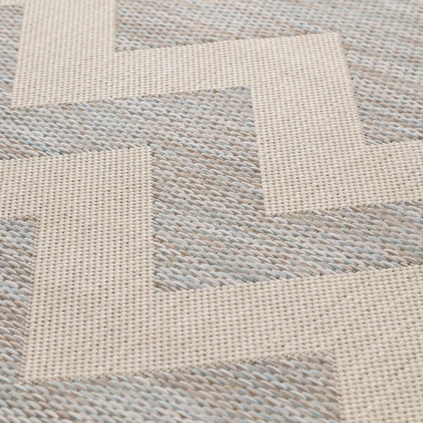Koberec Modern Chevron beige/ice blue 160x230 cm