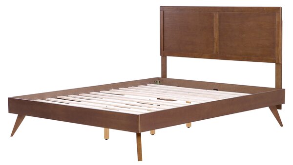 Postel ISTRES 160 x 200 cm Tmavý jasan