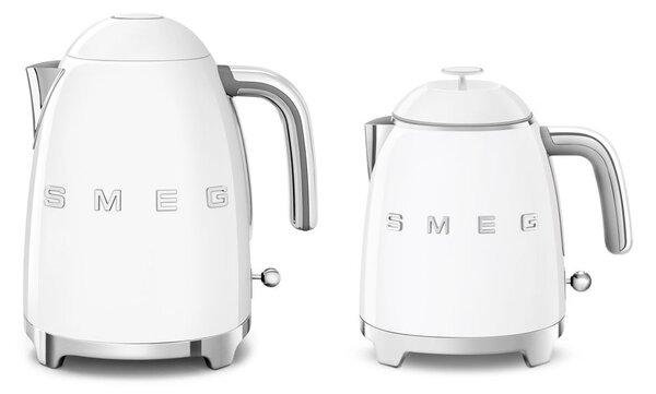 Bílá rychlovarná konvice z nerezové oceli 800 ml Retro Style – SMEG