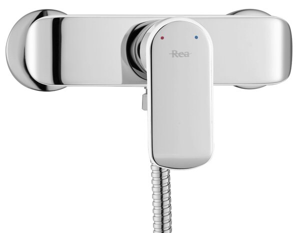 Rea Bloom, sprchová baterie s ruční hlavicí, bílá-chrom, REA-B3000