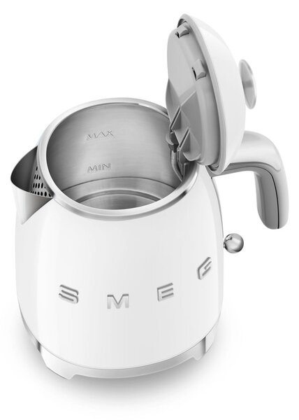 Bílá rychlovarná konvice z nerezové oceli 800 ml Retro Style – SMEG