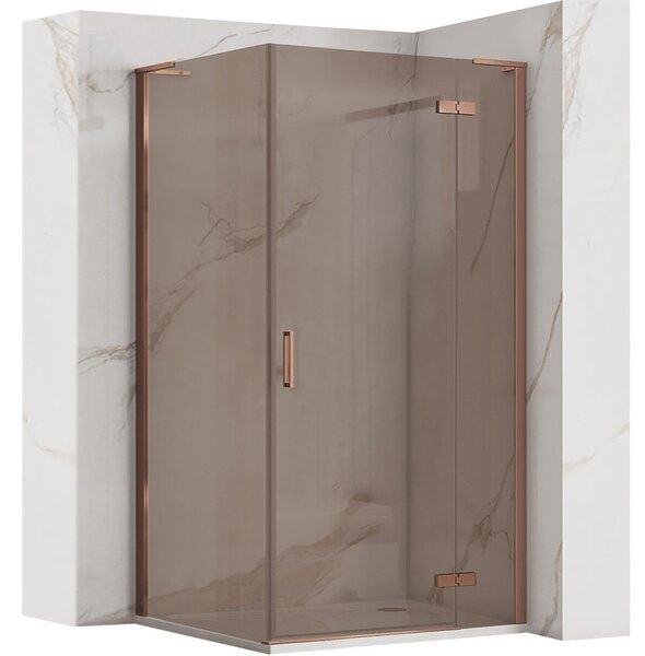 Sprchová kabina REA Hugo Copper Brush 80x80