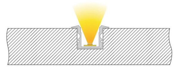 IMPR 975123 ET-02-10 vysoký T-profil pro 10 - 11,3 mm LED pásek matná černá - DEKOLIGHT