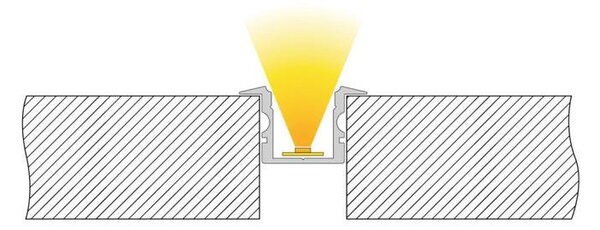 IMPR 975123 ET-02-10 vysoký T-profil pro 10 - 11,3 mm LED pásek matná černá - DEKOLIGHT