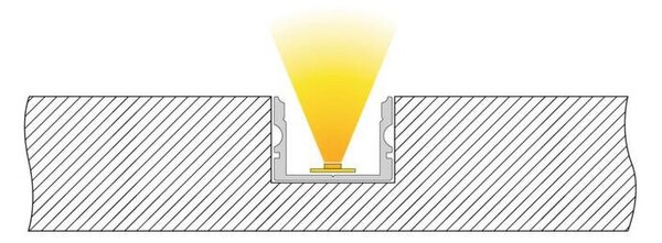 IMPR 970163 AU-02-15 vysoký U-profil pro 15 - 16,3 mm LED pásek matná černá - DEKOLIGHT