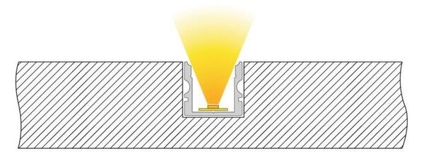 IMPR 970123 AU-02-10 vysoký U-profil pro 10 - 11,3 mm LED pásek matná černá - DEKOLIGHT