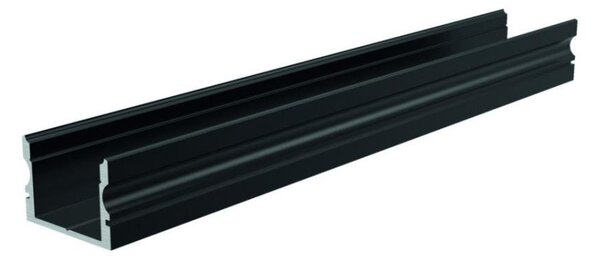 IMPR 970163 AU-02-15 vysoký U-profil pro 15 - 16,3 mm LED pásek matná černá - DEKOLIGHT