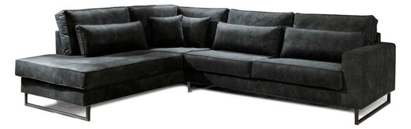 ROHOVÁ SEDAČKA, textil, kompozitní dřevo, barvy grafitu Livetastic - Sedací soupravy, Online Only