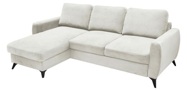 ROHOVÁ ROZKLÁDACÍ POHOVKA, kov, textil, kompozitní dřevo, krémová Livetastic - Online Only sedačky, Online Only