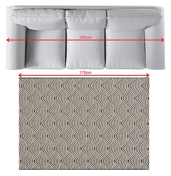 Koberec Jersey Home beige/black 120x170cm