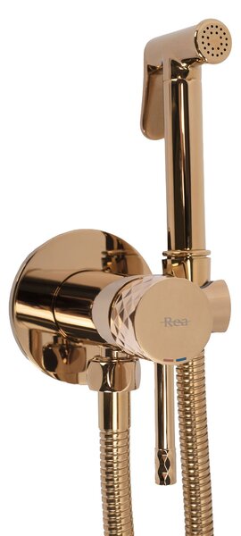 Rea Lungo Loop Diamond, podomítková bidetová baterie,lesklá měděná, REA-B8971