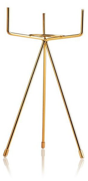 KERAMICKÝ KVĚTINÁČ SE STOJÁNEM EMMA SMOOTH 28X13 CM BÍLÁ