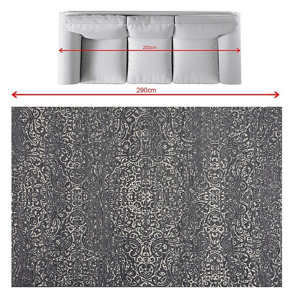 Koberec Velvet beige/petrol blue 200x290cm