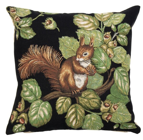 Gobelínový polštář s veverkou a žaludy Gobelin Squirrel Acorn - 45*45*16cm - Mars & More