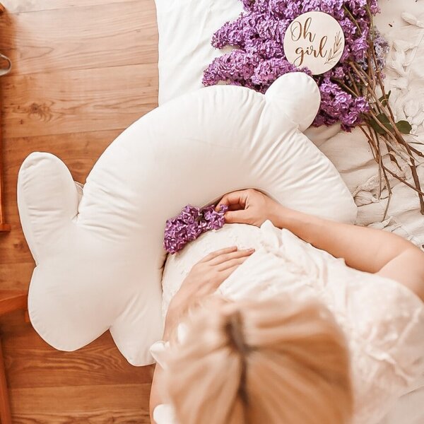 Kojící polštář Velvet Bunny gray