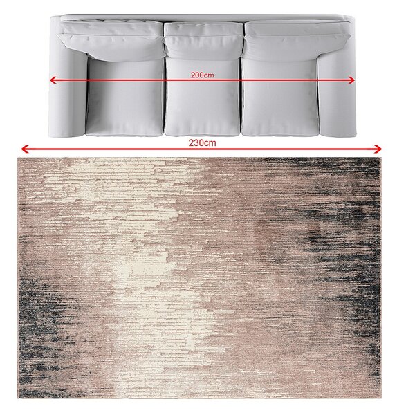 Koberec Sevilla paper white/dusty rose 160x230cm